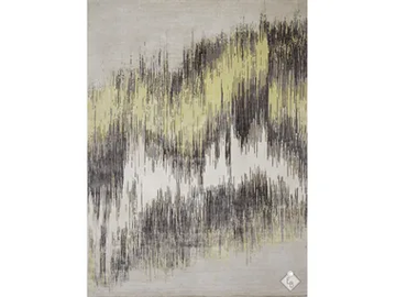 DOWNPOUR TOUNDRA - Rectangular silk rug by Edition Bougainville - view 2